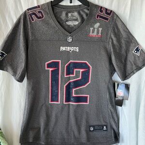 Tom Brady NFL Pro Line Gray and Black Apparel